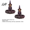 Vintage Style Storage Meditating Witch Jewelry Tray Gothic Resin Decorative Decoration Dish Mysterious Zen Desktop Organizer for Keys Trinkets Room