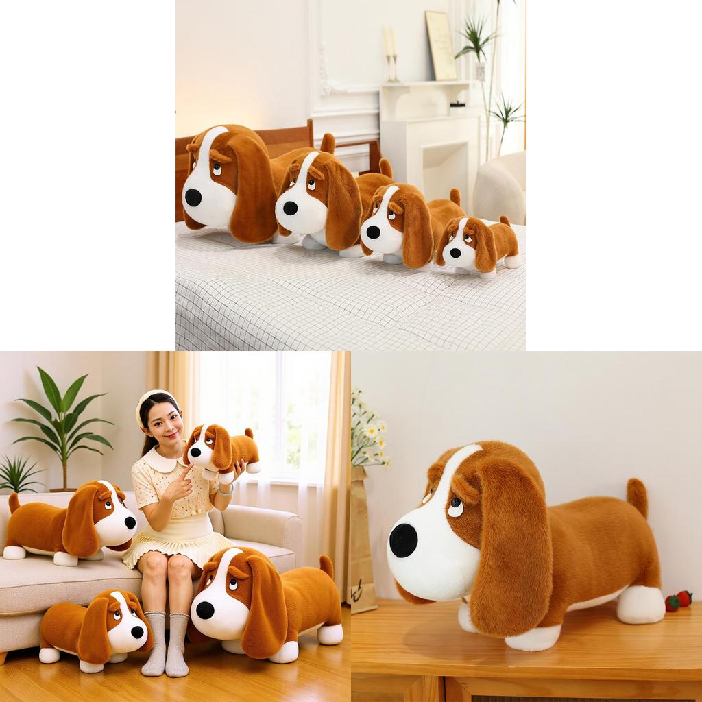 Plush Dachshund Dog Toy Soft Stuffed Animal Gift For Children