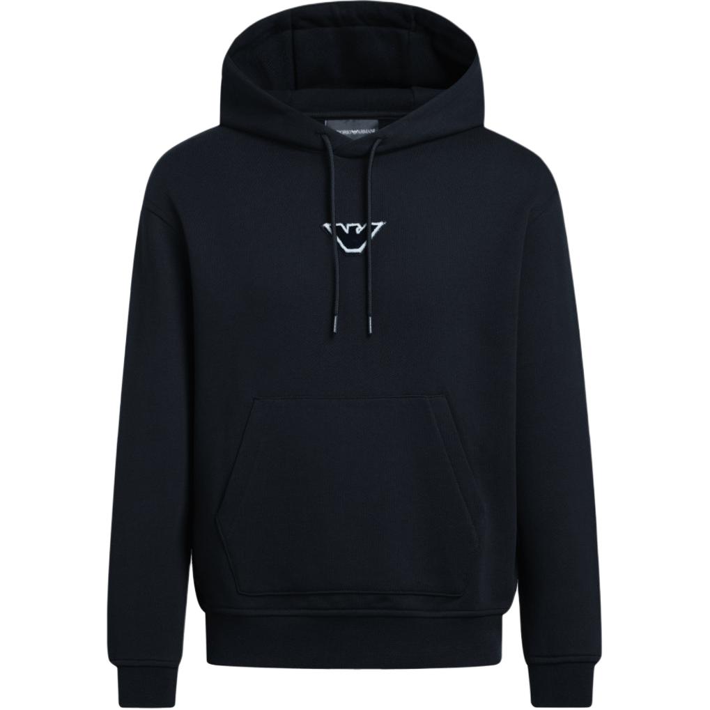 EMPORIO ARMANI FW24 Sweatshirt Men's Navy Blue 6D1M93-1JTAZ-0985