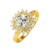 Luxuriöser Schneeflocken Zirkon Ring – Elegantes Design, Vielseitiger Stil für den Weg zur Arbeit