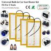 Universal Built-In Car Seat Heater Kit Fit 2 Seats,108W Alloy Wire Heating Pads 3-Level Dual Control Switch with Wiring Harness