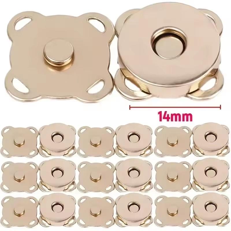 20set Bag Magnetic Snaps Buttons 14/18mm Plum Magnet Closure Buckle Purse Clothes Handbag Wallet DIY Accessories Jewelry Finding