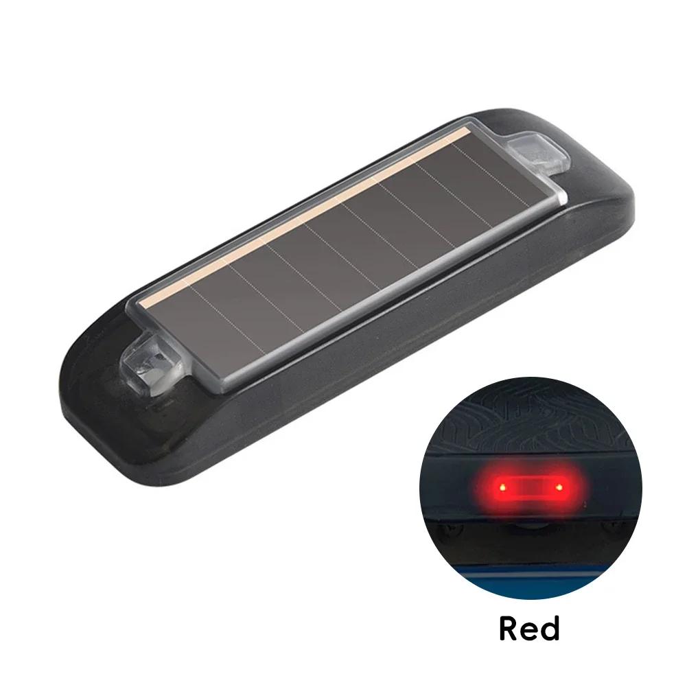 Car Solar Energy Warning Light LED Flashlight Indicator In-Night Caution Strobe Warning Light Running Lamp