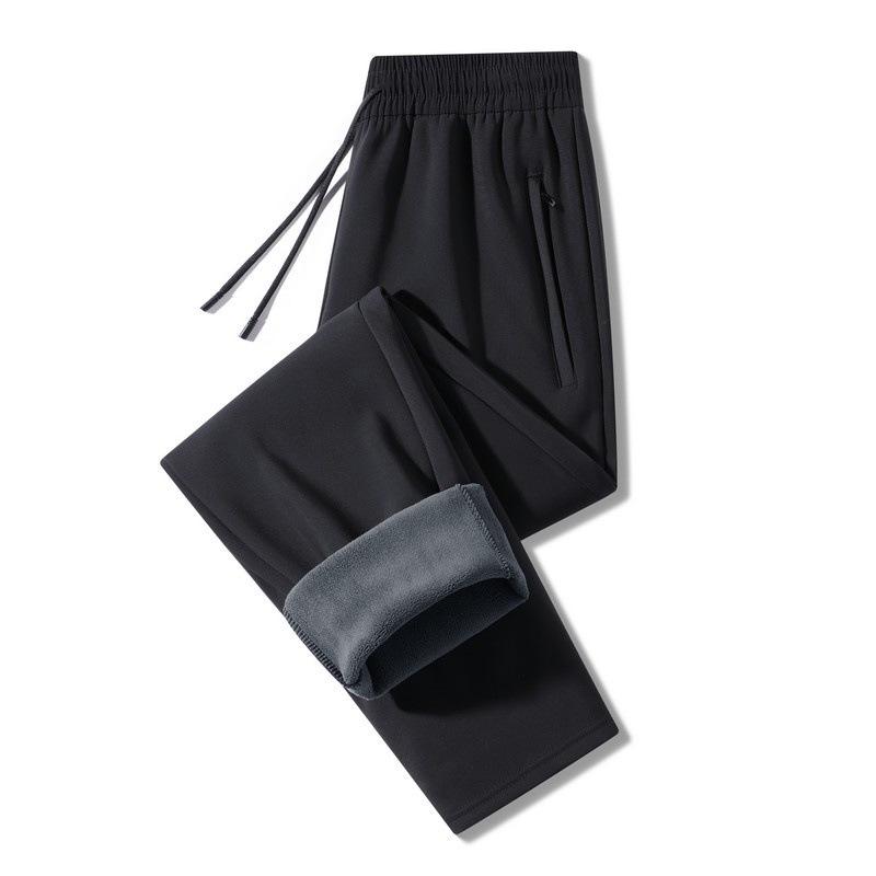 2025 Men's Fleece-Lined Windproof Trousers for Spring, Autumn, Winter - Warm, Thickened Outerwear