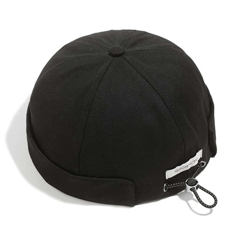 Croogo Brimless Warch Roll and Stylish Hat for and Winter Fisherman's Cap, Cap, Cap, Men's Women's, Oversized, Casual, Spring, Autumn, (CT15-Black)