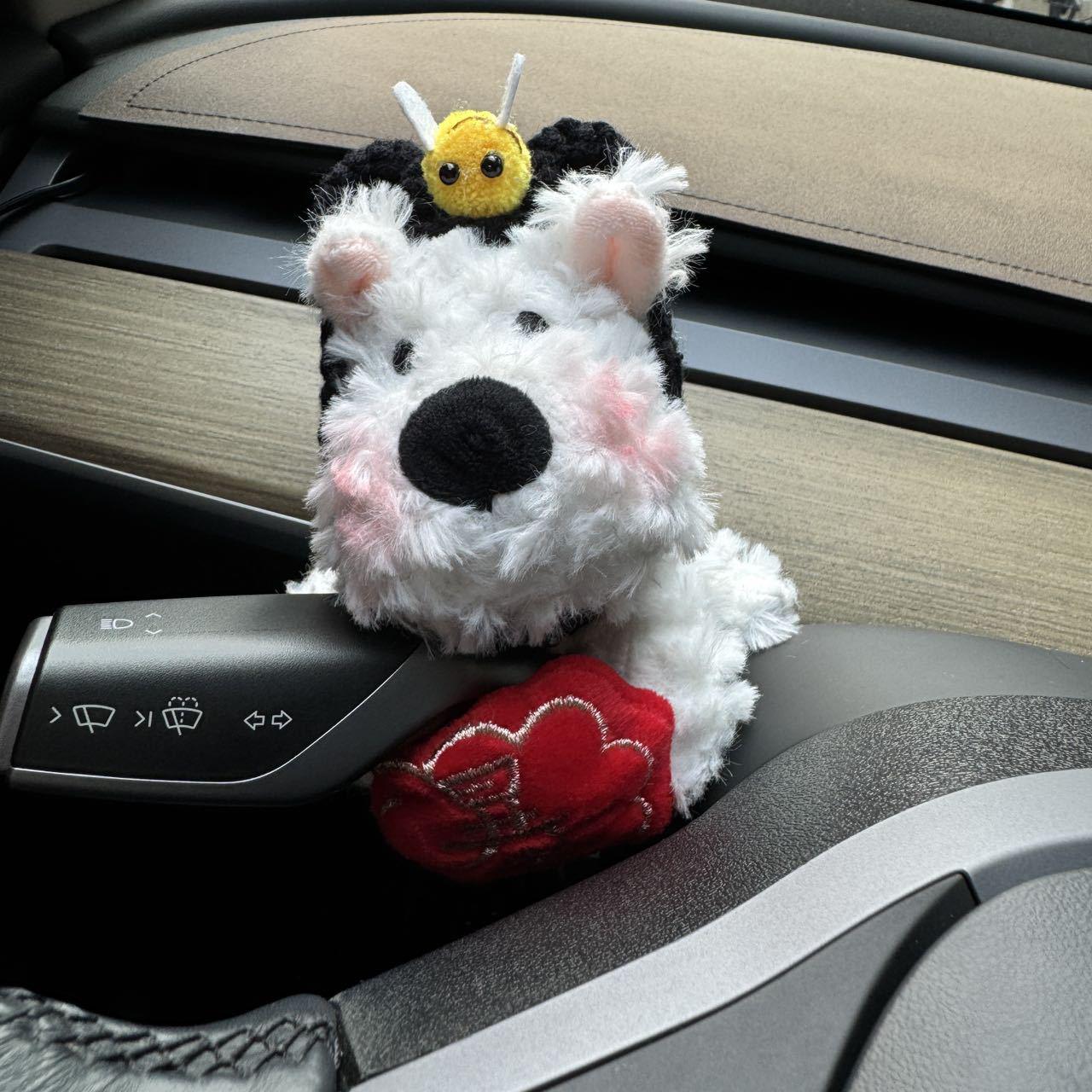

Westie Dog Plush with Bow: Cute Car Wiper Ornament 12