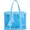 Transparente Tasche Damen Frühling und Sommer Große Kapazität Handtasche Sommer Strandtasche Bonbonfarbene Gelee-Tasche Schmerzbeutel