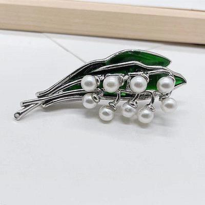 Yeşil Yaprak Broş Moda Aksesuarları Korsaj Kadın Mont Kaymaz Hırka İğnesi İpek Eşarp Düğme Elbise Korsajı