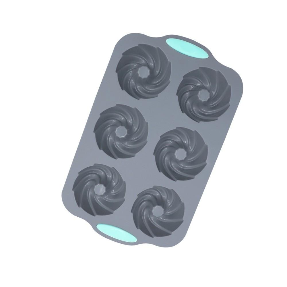 Non Stick Silicone Donut Mold 6 Hole Baking Cake Molds High-quality Pudding Mould  Baking Pastry
