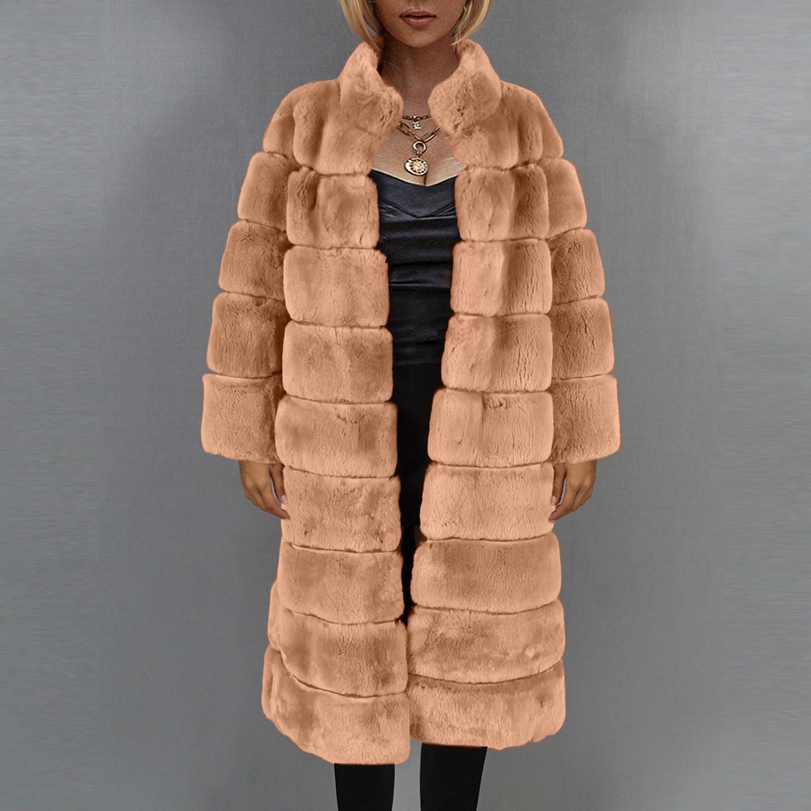 

Женское модное повседневное пальто из искусственной шерсти M хаки