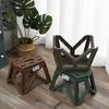 2x Foldable Stools Lightweight Outside Camping Stool for Bathroom Beach Yard
