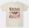 Retro tričko Waylon Jennings s krátkým rukávem Unisex Všechny velikosti Waylon Jennings Tričko