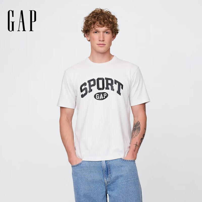 Gap Unisex Cotton Logo Loose Fit Short-Sleeve T-Shirt L