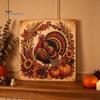 Fall Home Decor Crafts Autumn Faux Pearl Painting Kit, DIY Pumpkin Turkey Art for Adults Sunflower 3D Wall Craft Kit Handmade Set