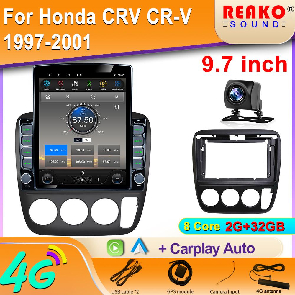 9,7-дюймовый вертикальный экран Tesla Android для Honda CRV CR-V 2007-2011 Автомобильный радиоприемник GPS-навигатор Мультимедийный проигрыватель Carplay