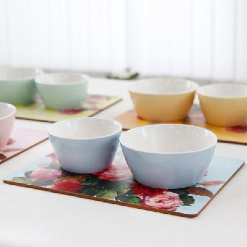 Water Rose Table Mat (Small) 2P blue／orange