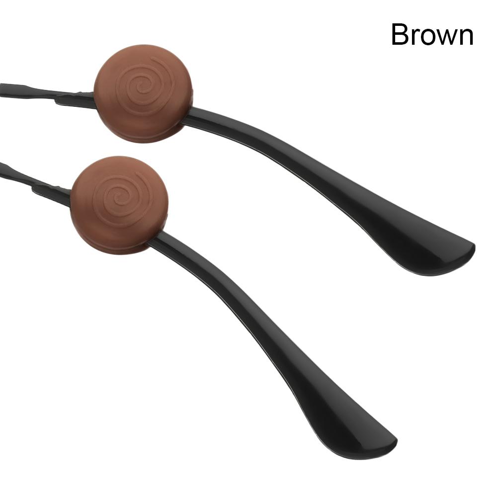 

1 Pair Silicone Anti-slip Holder For Glasses Accessories Ear Hook Sports Eyeglass Temple Tip Stoppers Eyewear Hook коричневий