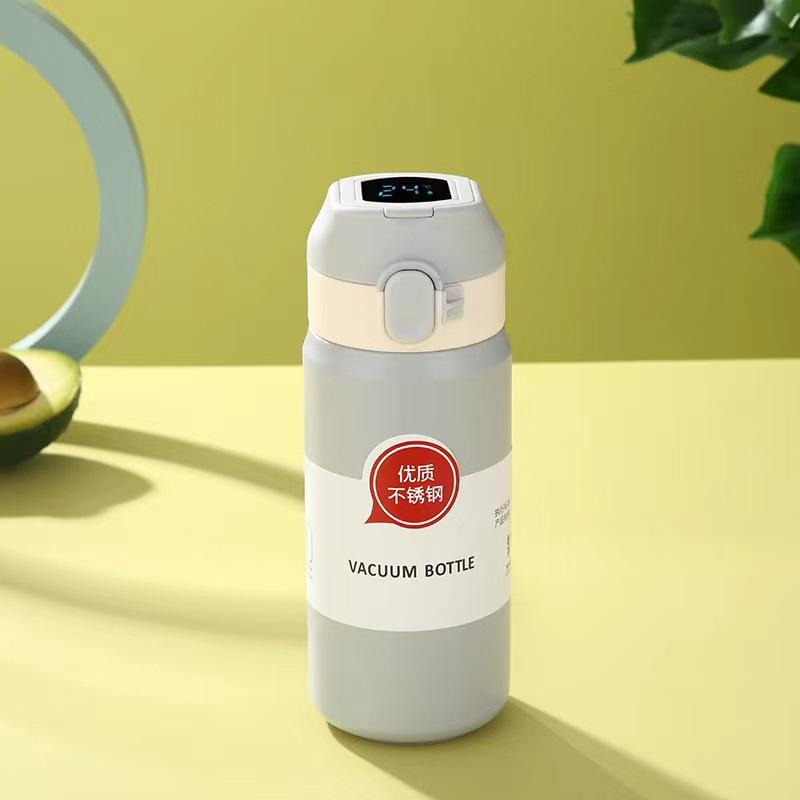 Portable Insulation Cup Intelligence 400ml Vacuum Flasks Portable Stainless Steel Thermos Cup Water Bottle Travel Tea Mug Office Thermos Cup