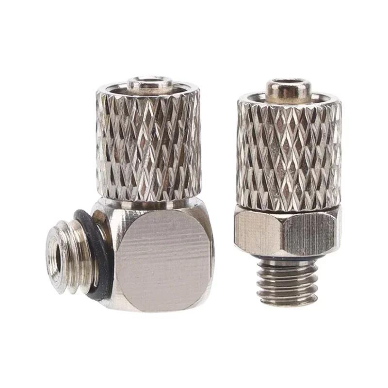 10/50/200Pcs Male Thread M3 M4 M5 M6 Mini Pneumatic Pipe Connector Screw Through Quick Fitting OD Air Tube Fast Twist Joint
