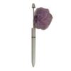 Stylo Rotatif Fluffy Fuzz avec Bâtonnet à Perles et Anneau en Fer