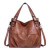 Fashion Trend Women's Handbag New Fan Splicing Women's Bag Simple Large Capacity Crossbody Shoulder Bag