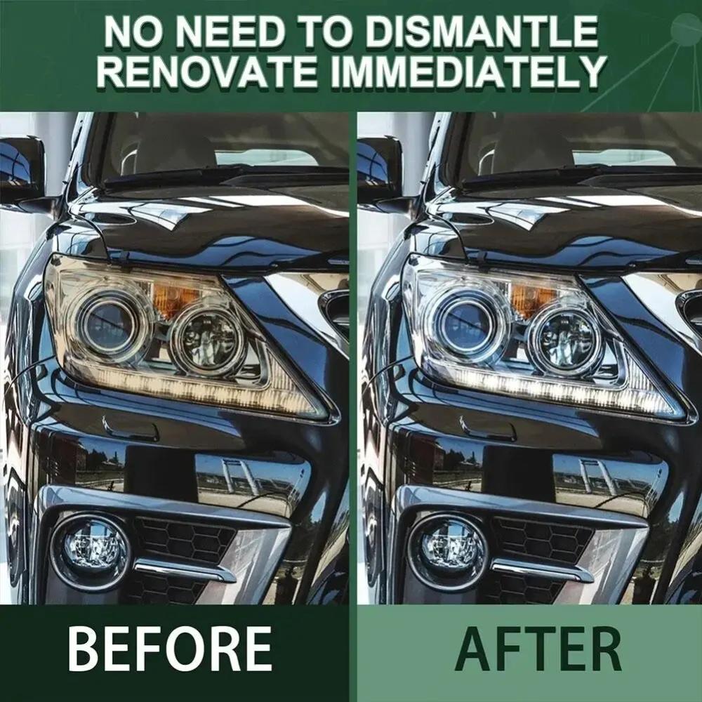 50ml Headlight Repair Fluid for Car Refurbishment Anti-Oxidation Coating Car Lamp Polishing Agent Scratch Restoration Dirt Clean