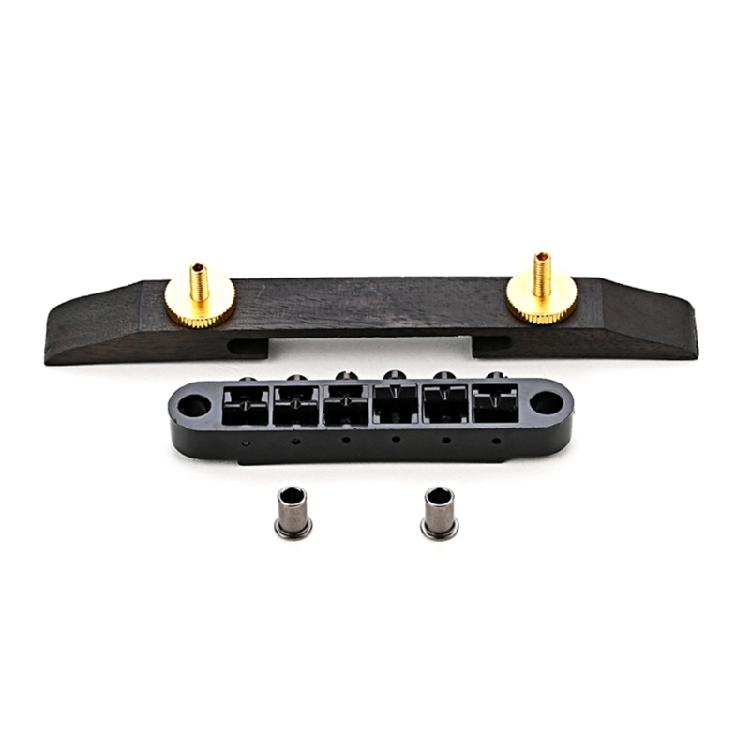 Guitar Roller Saddle Bridge Replacement Part with Rosewood Base