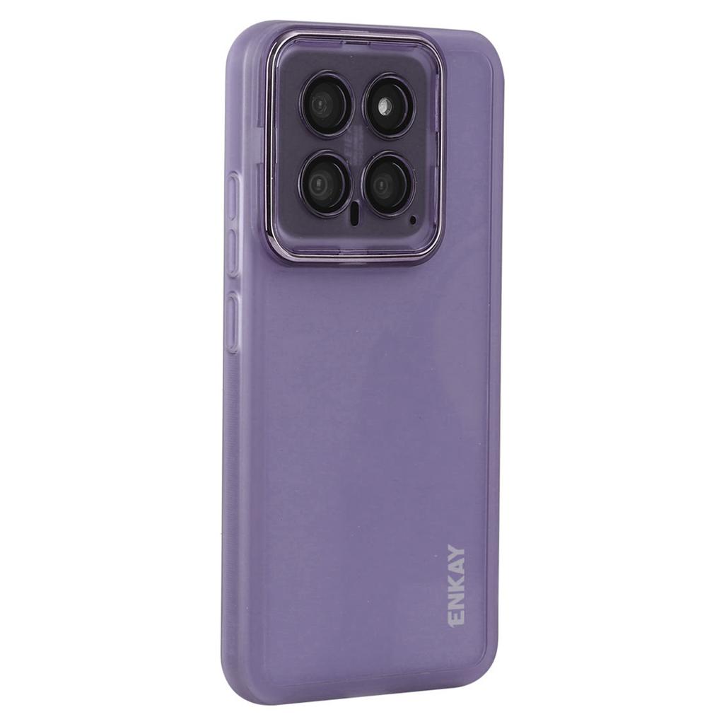 ENKAY HAT PRINCE For Xiaomi 14 Case Matte TPU Phone Cover with Lens Film