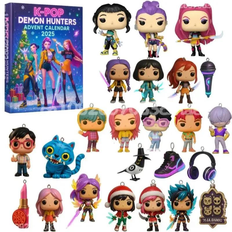 Neu auf Lager Weihnachten Kpop Dämonenjagd 24 Stück Adventskalender Überraschung Blind Boxes Für Halloween Mystery Box Geschenke Spielzeug spielzeug@