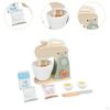 Wooden Toy Mixer Set Small Appliances Toys Life Skills Pretend Play Kitchen Accessory
