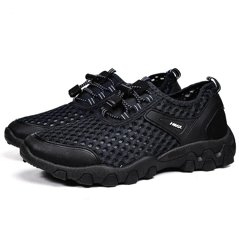 

Men s shoes summer new wading shoes diving rafting creek shoes outdoor sea shoes sandals men s sports shoes 46 темно-синього кольору