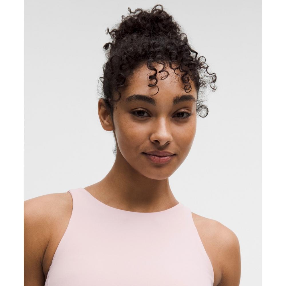 Lululemon Align  High Neck Tank Top  Light Support Porcelain Pink