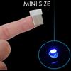 4 PCS Portable USB Ambient Light Plug-in USB Interface Atmosphere Lamp  Vehicle Use
