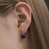 Cotoit Lapis Earrings Navy_Silver925