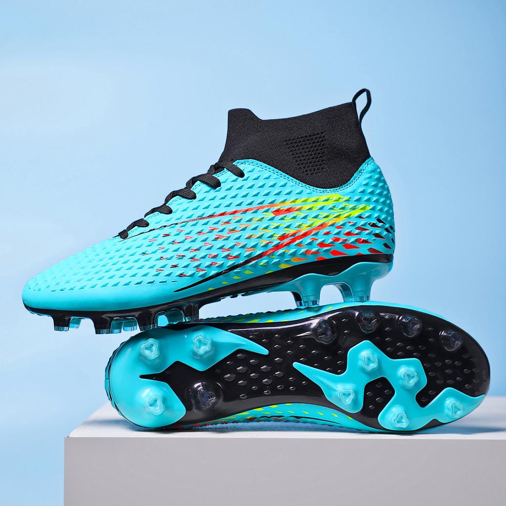Manufacturers Direct Sales of High Top Youth Long Nail Football Shoes Fashion Casual Football Sports Shoes