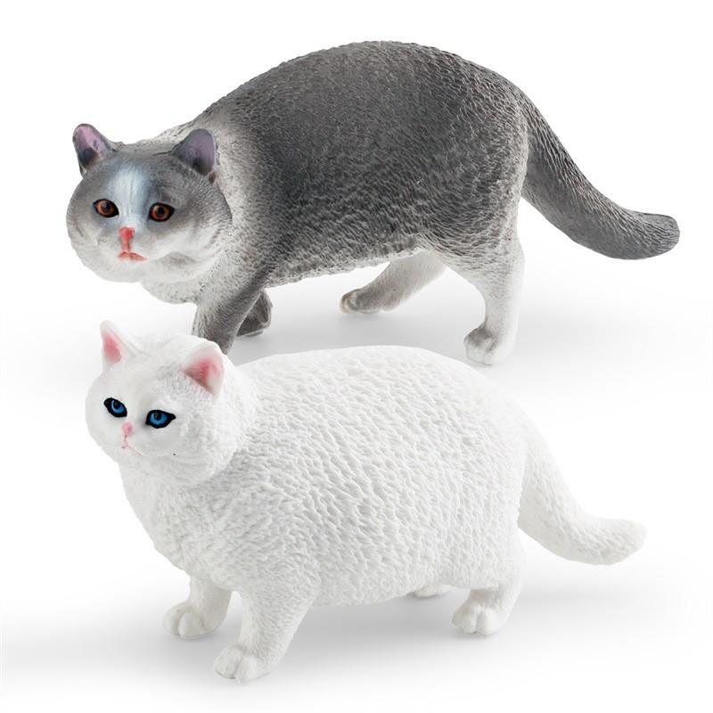 Realistic Short-haired Persian Cat Model For Kids Educational Pet Decoration