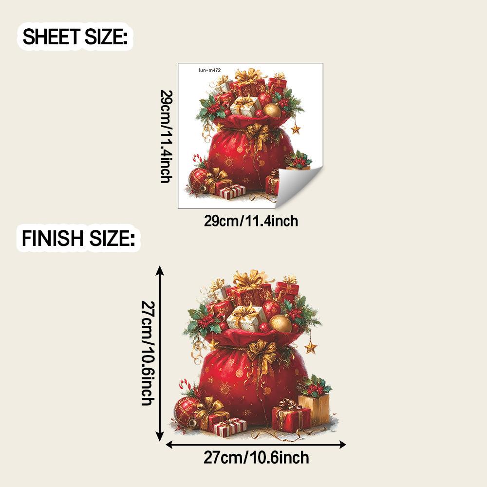 

Рождественский подарочный пакет, подарочные коробки, наклейки на унитаз, наклейки для ванной комнаты и украшения дома