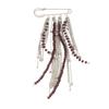 Shimmering Rhinestones Fringe Brooch Fashionable Statement Lapel Pin Accessories For Blazers And Denims