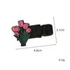 Spring Metal Clip Flower Bookmark Elegant Hand Account Stationery Clip New Metal Pen Clip  Notebook