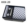 Paisley Men'S Tie Square Cuff Tie Clip Gift Box Set Business Casual Tie Black Gift Box