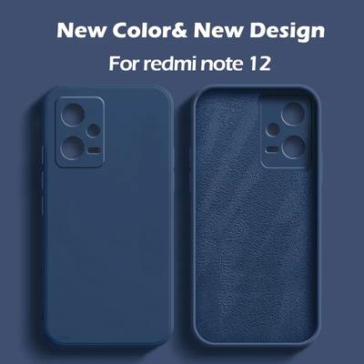 Redmi Note 12 Note12 Pro 4G 5G Hülle Quadratische Flüssigsilikon Handyhüllen Für Xiaomi Redmi Note 12 Note12 Pro Plus Weiche Rückseite