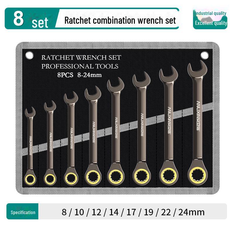 Hochleistungs-Autoreparatur-Ratschenschlüssel mit 72 Zähnen aus Chrom-Vanadium