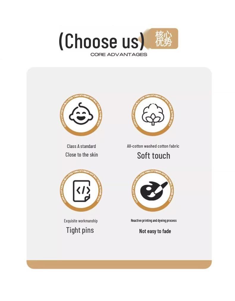 Pure Cotton Yarn-Dyed Washed Fitted Sheet: Non-Slip, Dustproof, Skin-Friendly Mattress Protector 3-Piece Set.