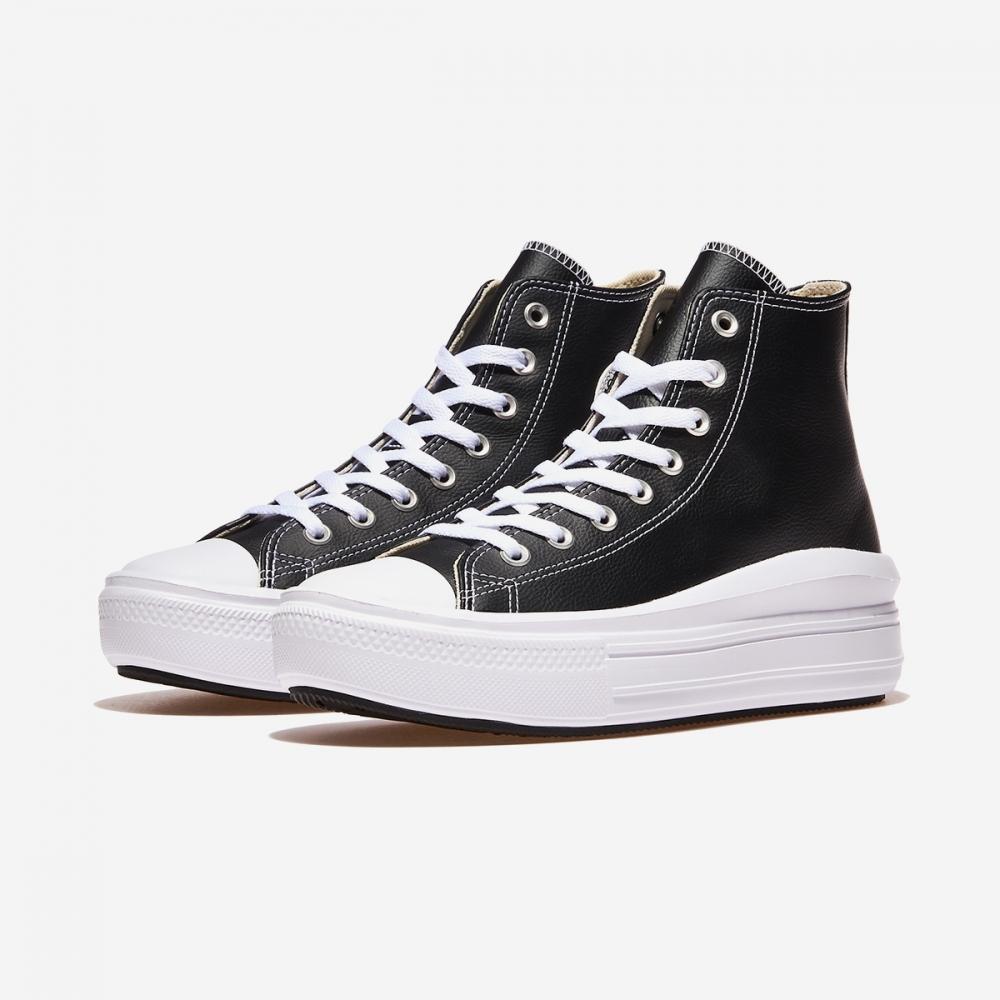 Converse Chuck Taylor All Star Move Leather Black High A04294c Black White White