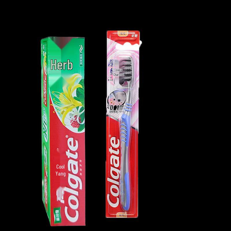 Colgate Herbal Toothpaste & Charcoal Toothbrush Set