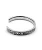 Lionheart LH-1 Reverse Round Hawaiian Bangle, Surgical Stainless Steel 316L (Hyperallergic), Silver