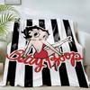 Boop Knee Blanket Throw Blankets for Winter Microfiber Oversized Baby Lightweight Flannel Fleece Sofa Decoration S-bettys-P