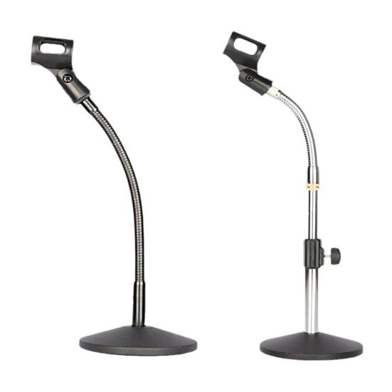Yousheng Desktop-Mikrofonstativ Schwanenhals Metall Schwerlast Mikrofonhalter für Handmikrofone Tragbare Stabile Mikrofonhalterung für Tisch Schreibtisch