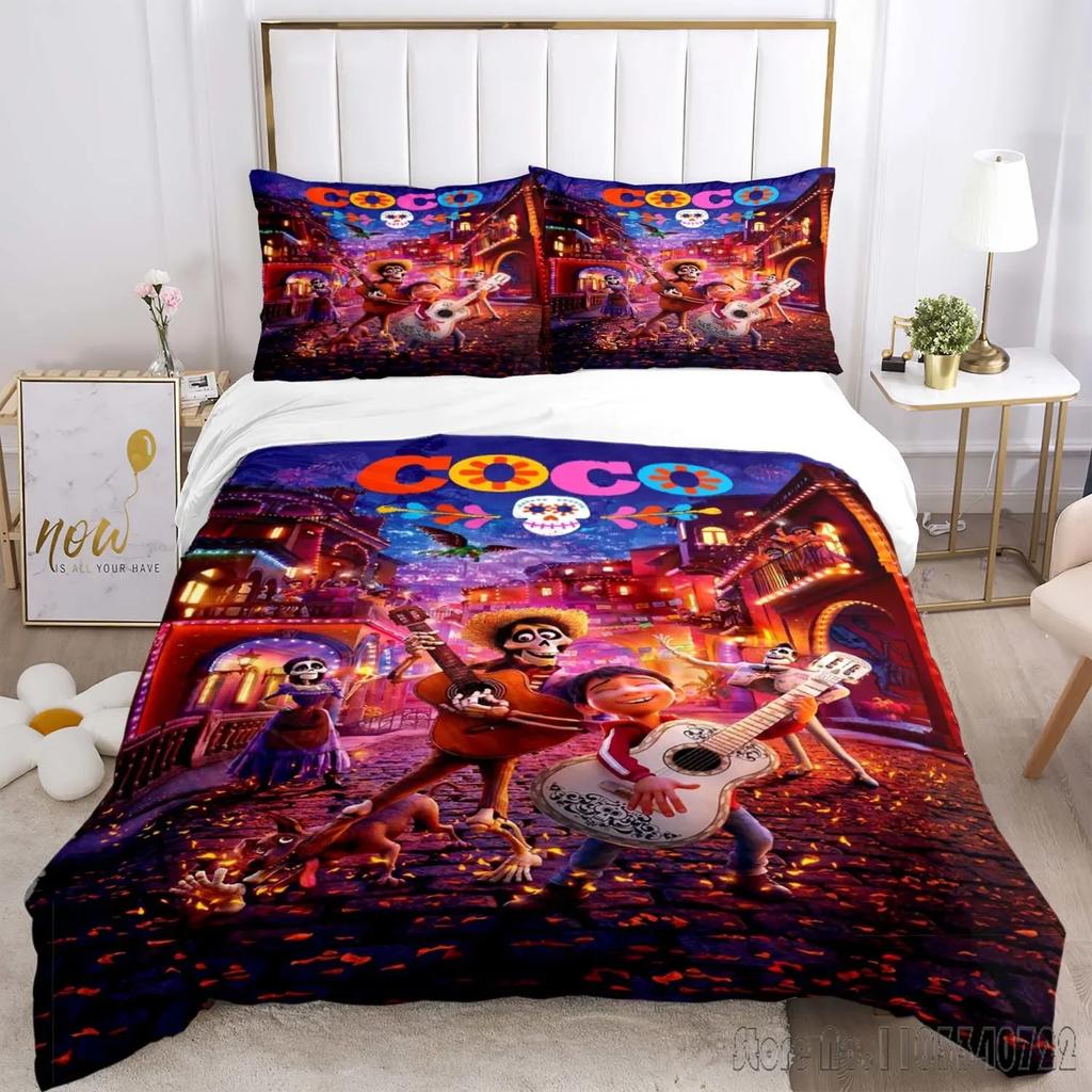 Wzór Coco Miguel Zestaw Poszewki na Kołdrę HD Poszwa na Kołdrę dla Dzieci Zestawy Pościeli Pościel Dekoracja Sypialni