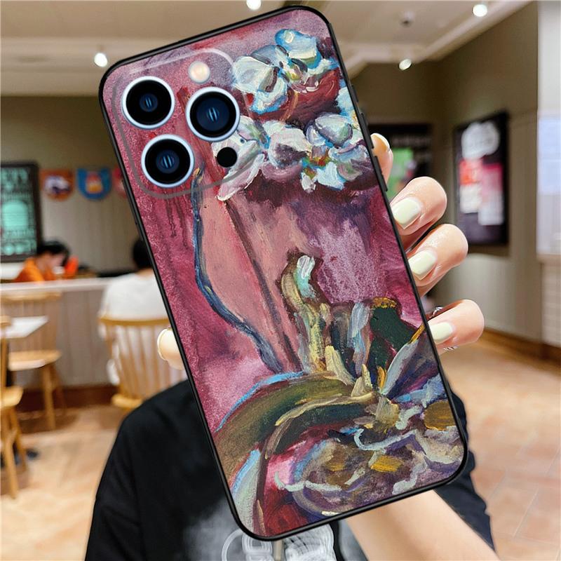 Orchid Flowers Colorful Case For iPhone 17 Pro Max 16 15 14 11 12 13 Mini Plus 16e 17 Air Bumper Cover Accessories